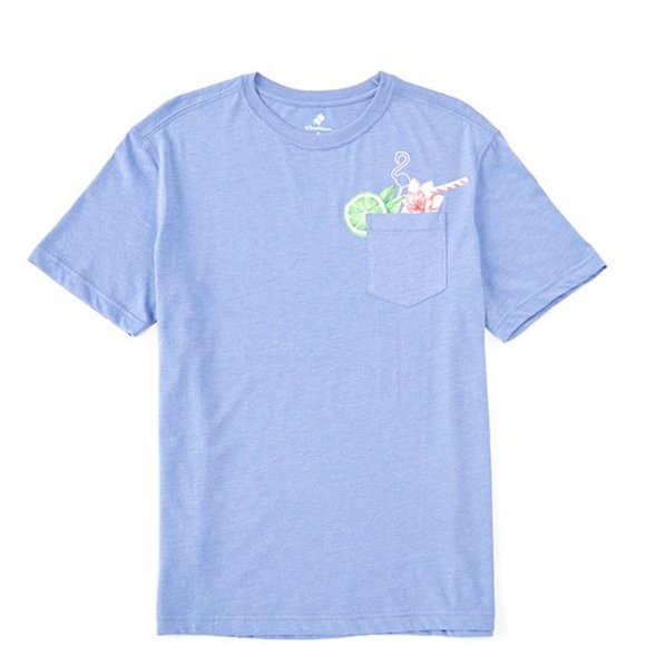 Caribbean Pocket Drink Short Sleeve Graphic Tee - Picture 1 of 6